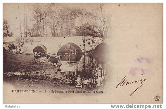 St Junien Pont Sur La Glane 1902 - Saint Junien