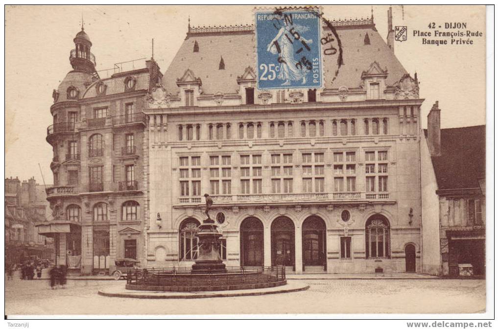 CPA De Dijon. (21) Côte D'Or: Place François Rude Banque Privée. - Banken