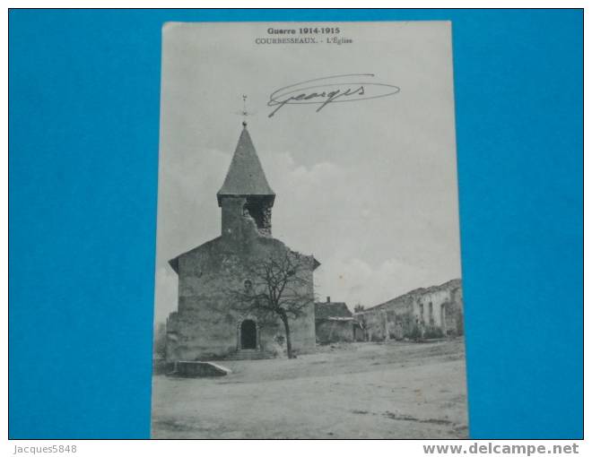 54)- Courbesseaux- L'eglise-bombarder--- Tres Belle Carte - Longwy