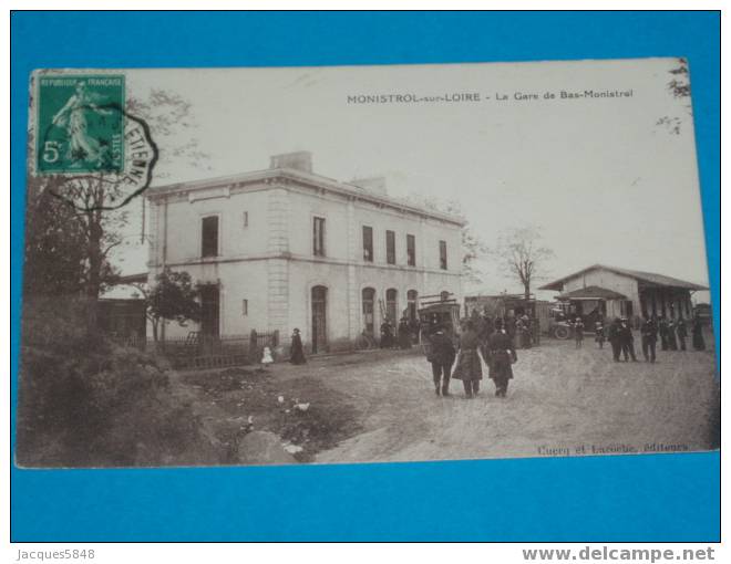 43) -monistrol-sur-loire-- La Gare De Bas-monistrol--- --- Tres Belle Carte - Monistrol Sur Loire