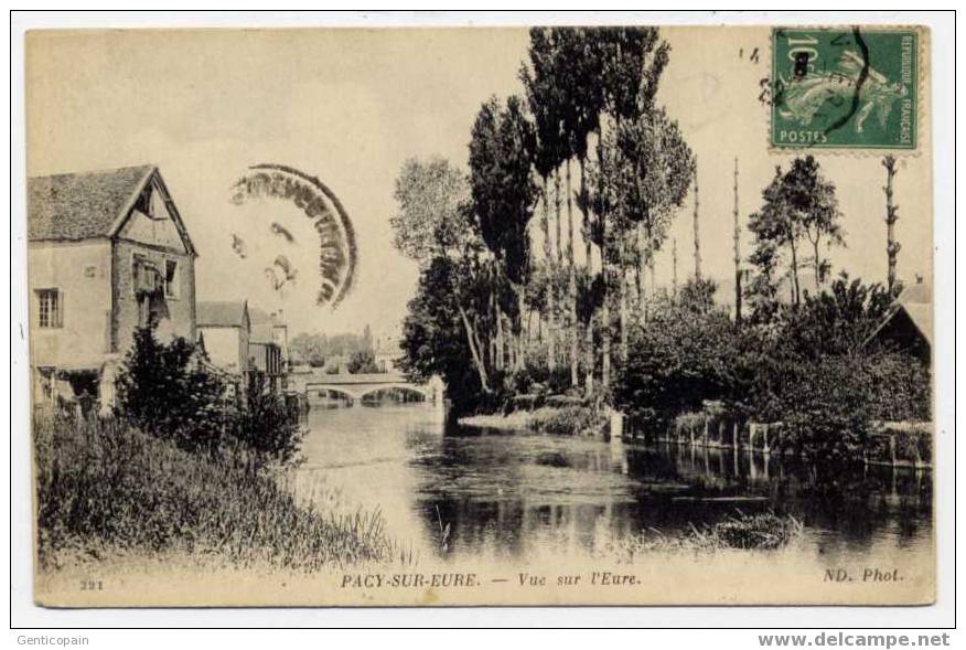 H33 - PACY-sur-EURE - Vue Sur L'Eure (jolie Carte De 1922) - Pacy-sur-Eure