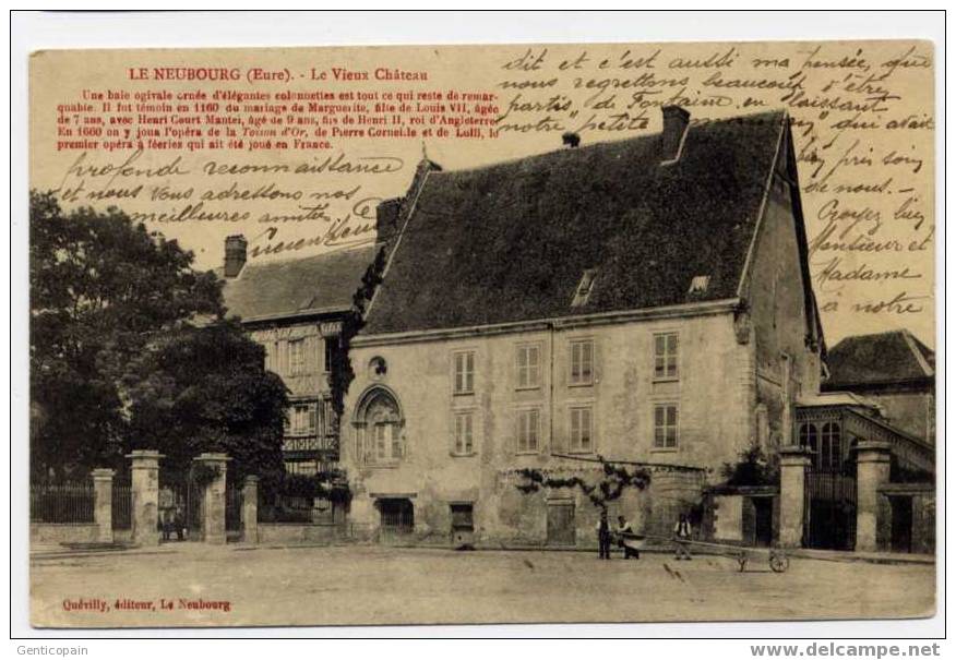 H33 - LE NEUBOURG - Le Vieux Château (1912 - Oblitération De LE NEUBOURG) - Le Neubourg