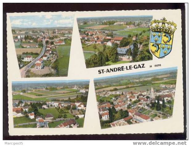 005700 St André Le Gaz édit.combier N° CR Lu 3 Jolie Multivue Aérienne - Saint-André-le-Gaz