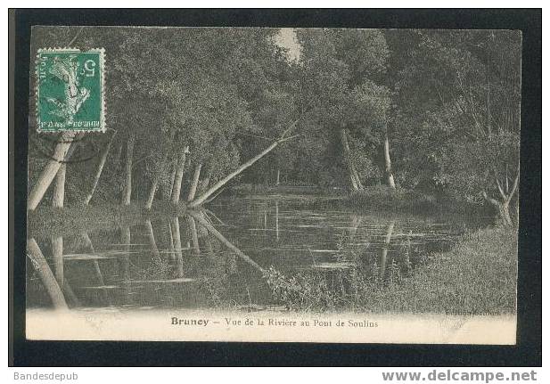 Brunoy - Vue De La Rivière Au Pont De Soulans (Edition Baillon) - Brunoy