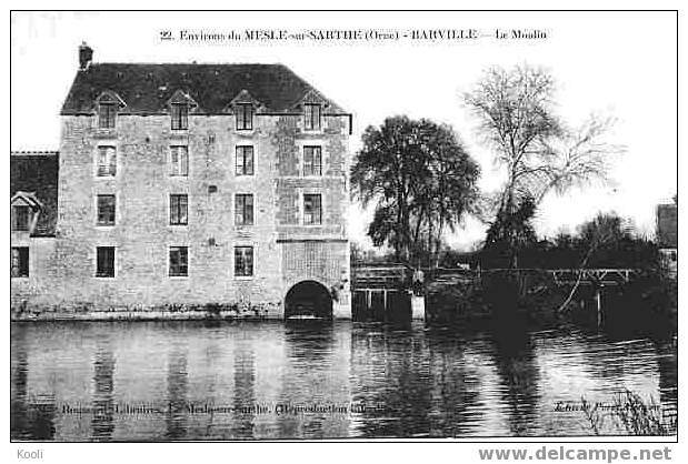 T608MOU - BARVILLE Env. Mesle/Sarthe Orne -  Le Moulin - Edit Poret N° 22 - Lib. Boussard - Wassermühlen