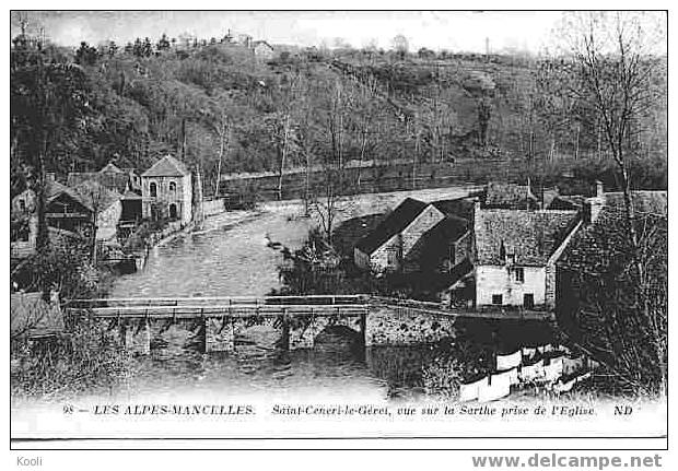 T608MOU - Moulin SAINT-CENERI-LE-GEREY Vue Sur La Sarthe - ND N° 98 - Water Mills