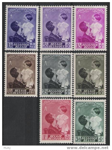 Belgie OCB 447 / 454 (**) - Unused Stamps