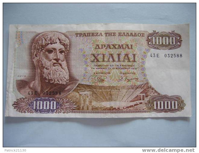 GRECE  /  1000 DRACHMAI PICK 198 - Greece