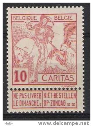 Belgie OCB 87 (*) - 1910-1911 Caritas