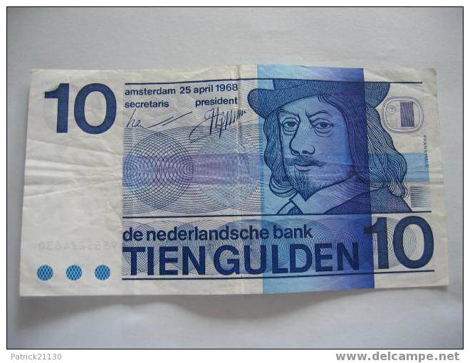 PAYS BAS  / 10 GULDEN  PICK 91 - 10 Gulden