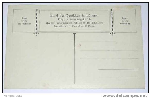 D 2694 - E. Kutzer - "Bundeskarte 117" V. Bund D. Dt. In Böhmen, Um 1912 - Kutzer, Ernst