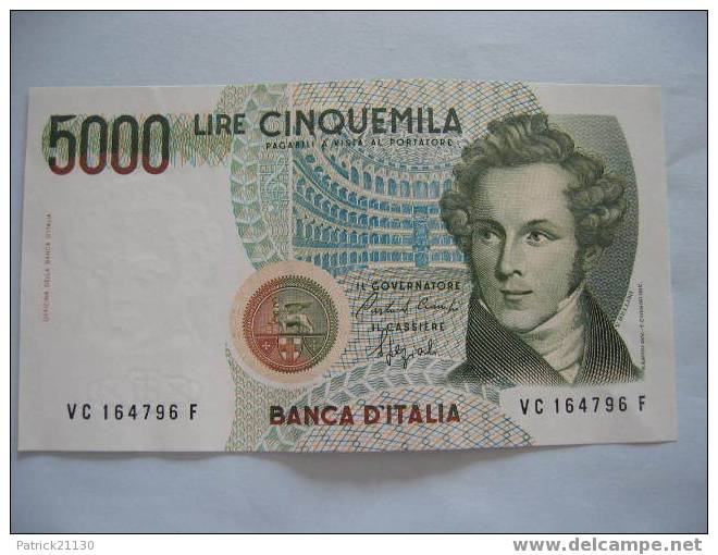 ITALIE / 5000 LIRES     PICK 85B - 5000 Lire