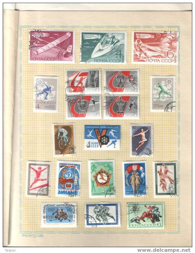 Russia / Soviet Union 1974 Original Stamps Selection No. 72 - Sport - Verzamelingen