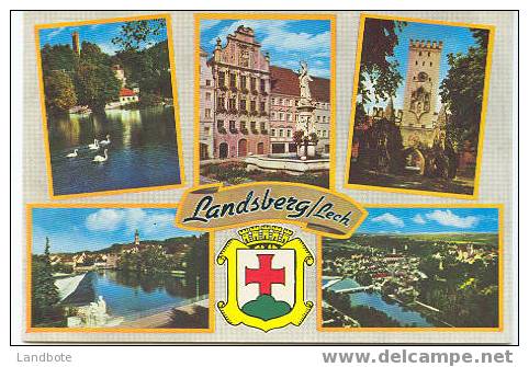 891 Landsberg / Lech An Der Romntischen Strasse Mit Jungfernturm, Rathaus Und Bayertor - Landsberg