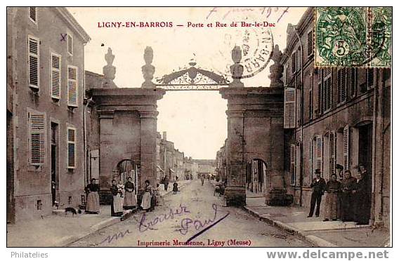 Ligny Porte De Bar Le Duc 1907 - Ligny En Barrois