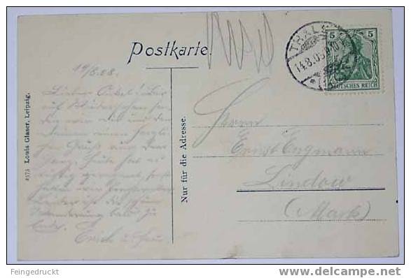 D 2709 - Bodetal I. Harz. Bodekessel - Ak Von Louis Glaser, 1907 - Unterharz