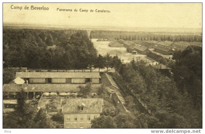 -Camp De Beverloo-Panorama Du Camp De Cavalerie Gelopen Kaart - Leopoldsburg (Camp De Beverloo)