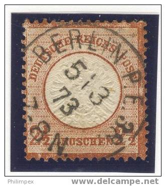 GERMANY EMPIRE 2 1/2 Groschen, SUPERB STAMP 1872! - Oblitérés