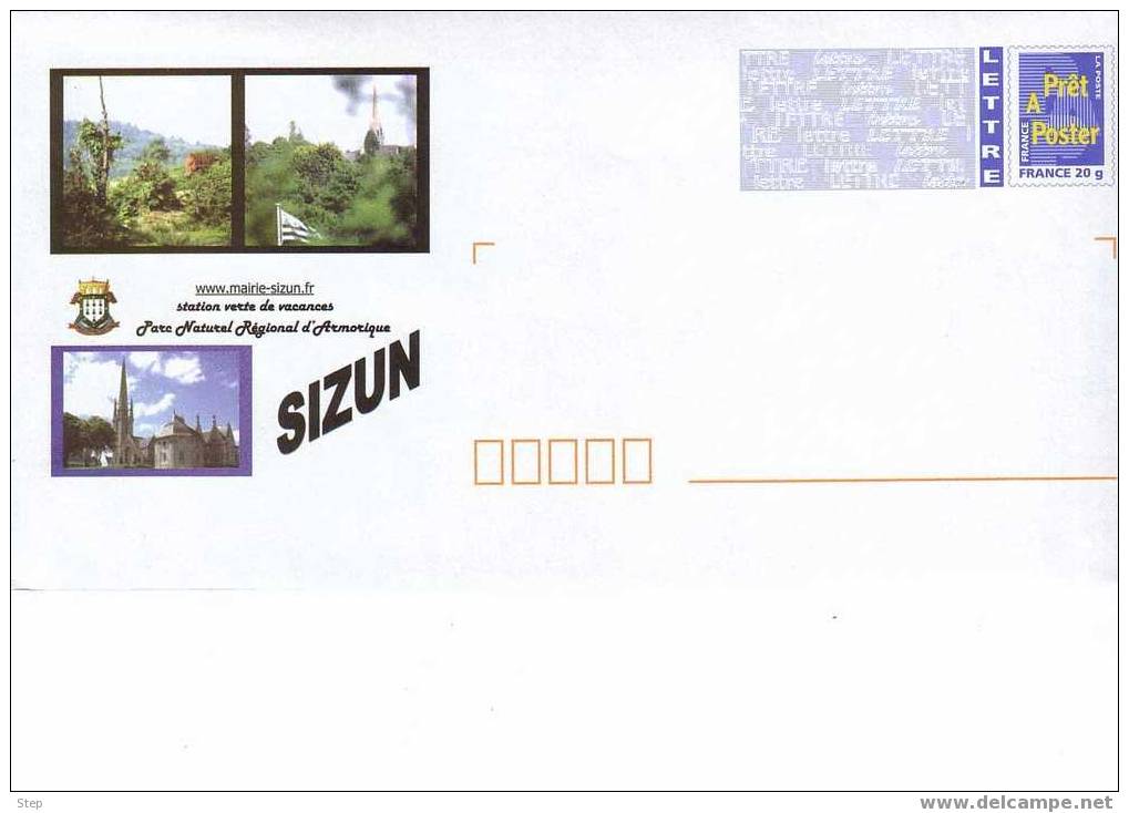 PAP SIZUN (FINISTERE) : 3 VUES Et BLASON - Prêts-à-poster:Overprinting/Blue Logo