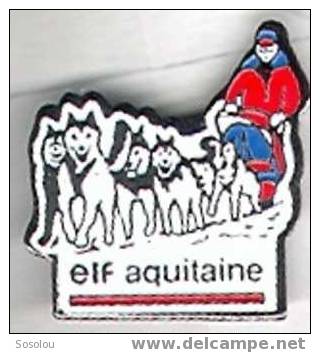 ELF Aquitaine. L'attelage De Chiens De Traineaux - Brandstoffen