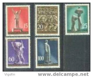 YU 1961-952-6 20YEARS RIBELLION, YUGOSLAVIA, 5v + S/S, MNH - Neufs