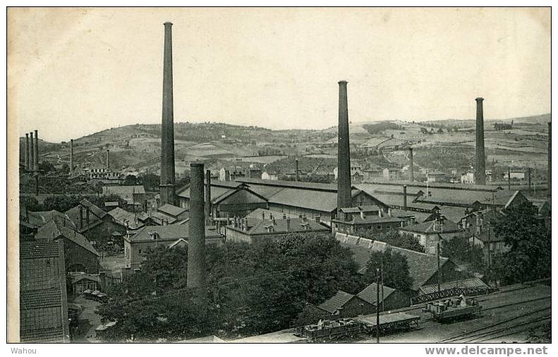 SAINT-CHAMOND   (Loire)    -   Ateliers Des Aciéries De La Marine   (A Voyagé En 1906) - Saint Chamond