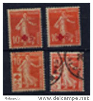 France 1914, Semeuse  Croix-Rouge, N° 146 Et 147 * Et Oblitérés Bonne Qualité - Oblitérés