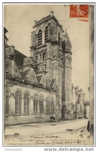 Saint-Bris-le-Vineux -  Façade Latérale Et Le Clocher - Saint Bris Le Vineux