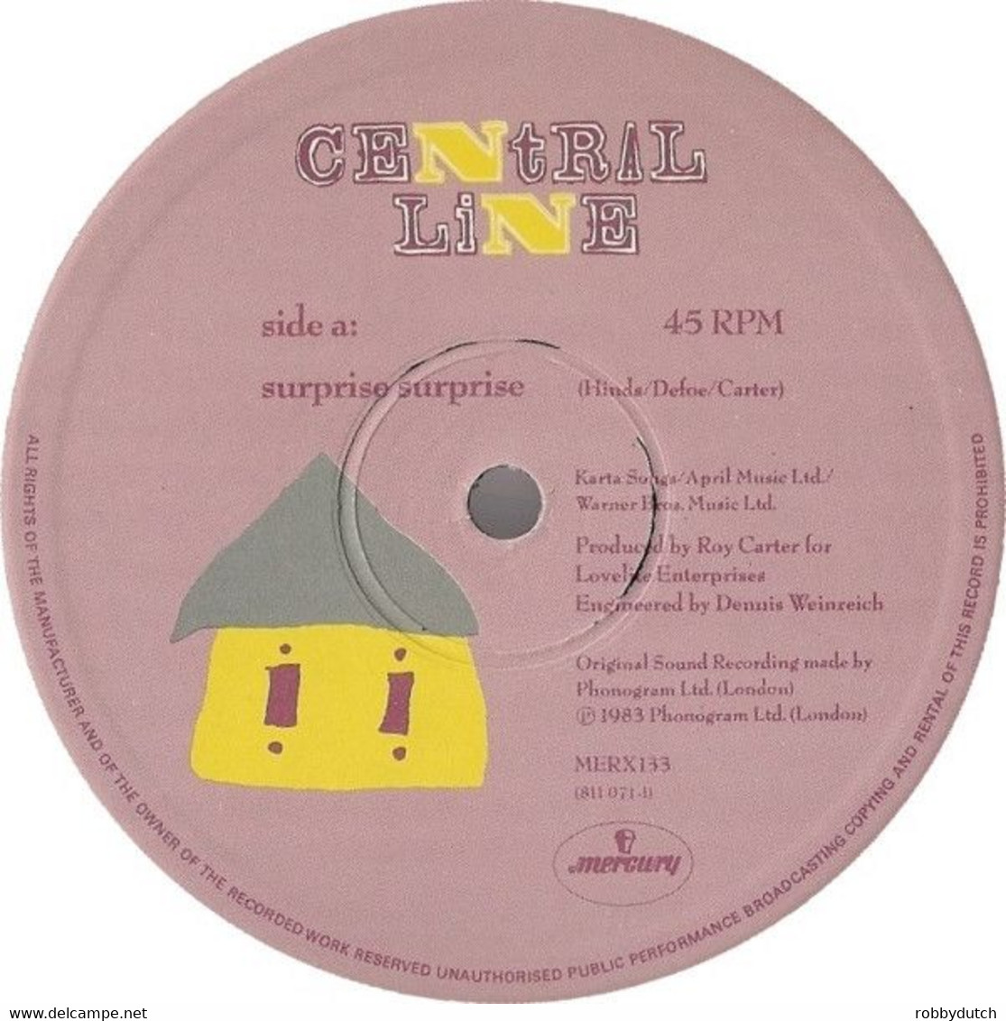 * 12" * CENTRAL LINE - SURPRISE SURPRISE (1983 Ex-!!!) - 45 Toeren - Maxi-Single