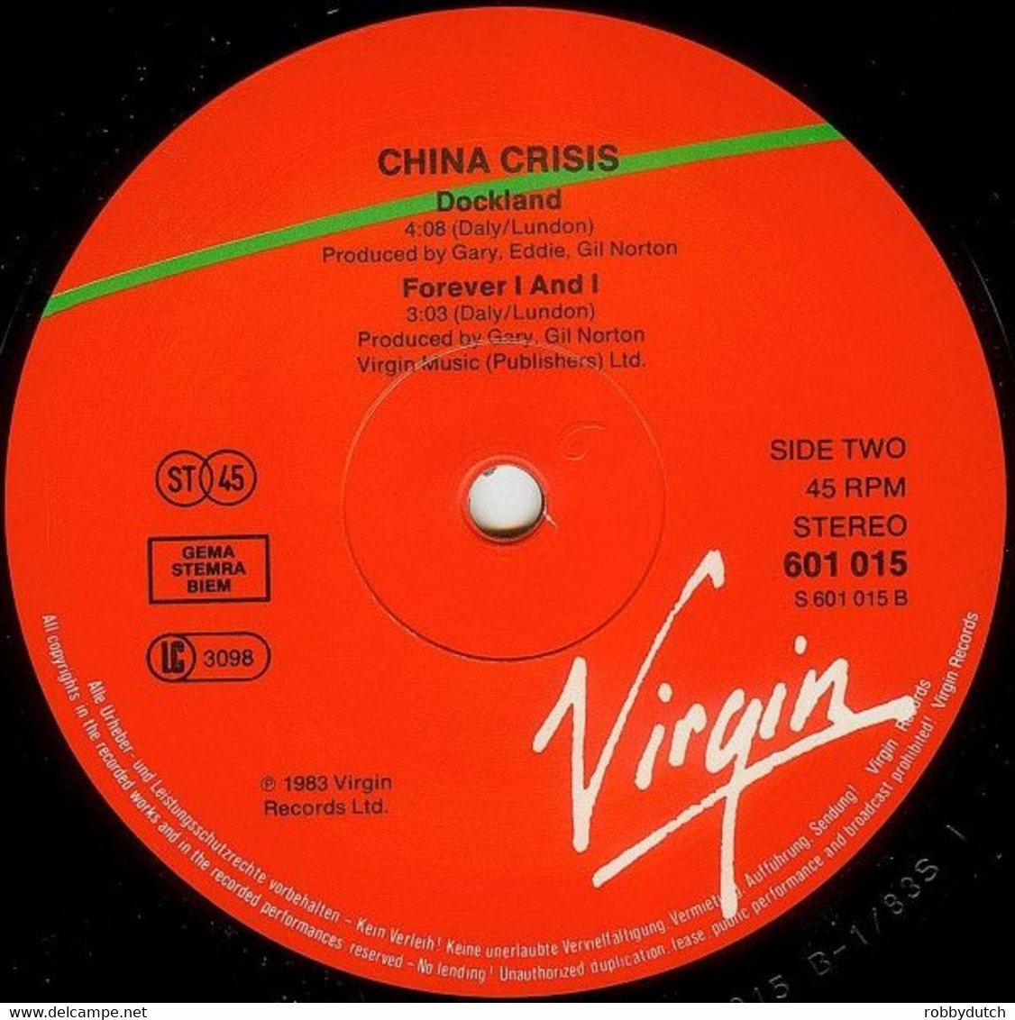 * 12" * CHINA CRISIS - WORKING WITH FIRE AND STEEL (1983 Ex-!!!) - 45 Rpm - Maxi-Single