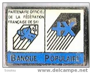 Banque Populaire. Partenaire De La Federation Francaise De Ski - Banche