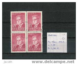 Zweden 1960 - Yv. 456a In Blok Van 4 Gest./obl./used - Blokken & Velletjes