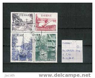 Zweden 1979 - Yv. 1049/52 In Strip Gest./obl./used - Blocks & Sheetlets