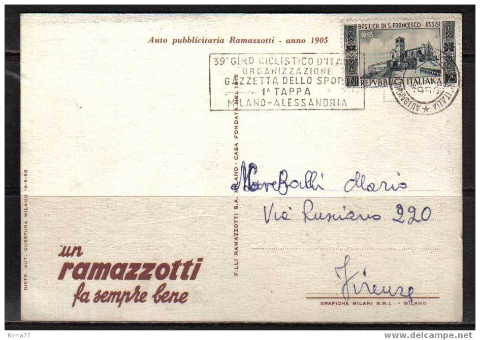 BOL295 - 39 GIRO D'ITALIA 1956 : 1ma TAPPA MILANO / ALESSANDRIA - Ciclismo