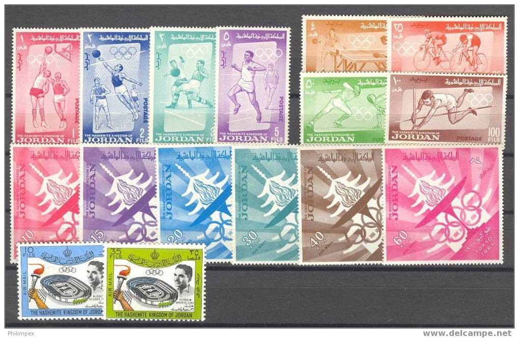 GROUP OLYMPIC GAMES 1964, ALL NEVER HINGED STAMPS, VARIOUS COUNTRIES - Estate 1964: Tokio