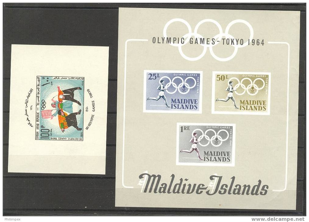 GROUP OLYMPIC GAMES 1964, ALL NEVER HINGED STAMPS, VARIOUS COUNTRIES - Summer 1964: Tokyo