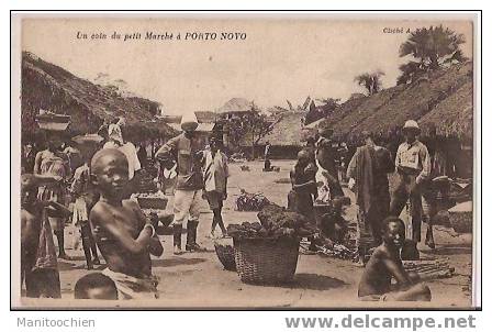 AFRIQUE OCCIDENTALE FRANCAISE DAHOMEY PORTO NOVO UN COIN DU PETIT MARCHE - Dahomey