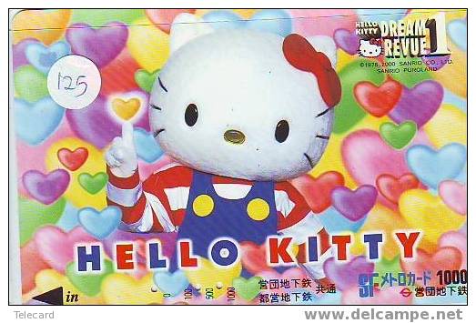 HELLO KITTY On Metro Card (125) - Personnages