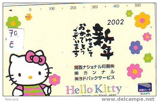 HELLO KITTY On Phonecard (70 E) - Comics