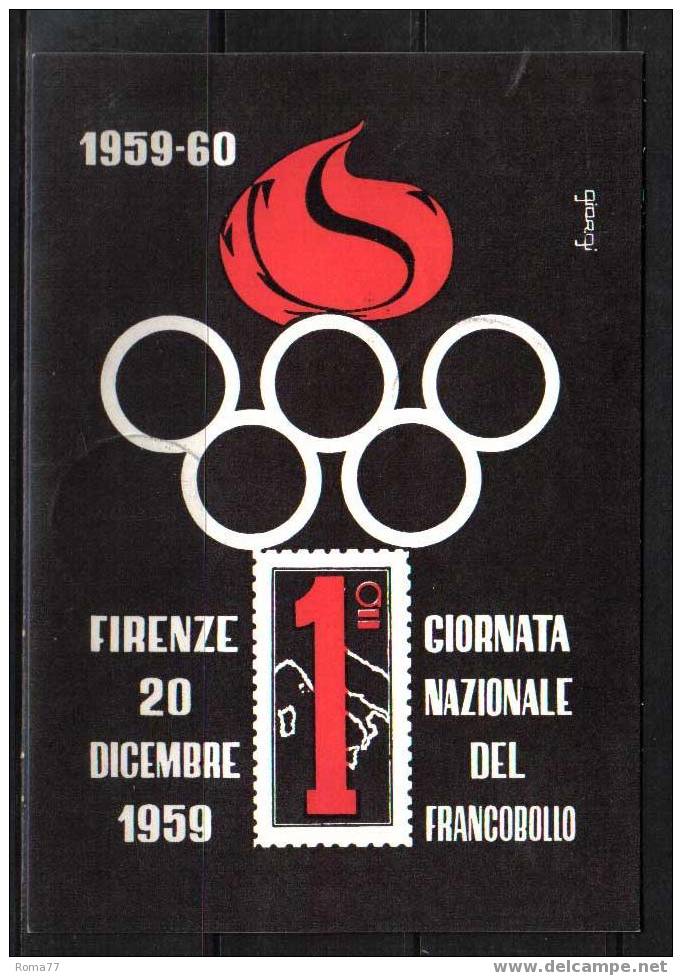 BOL391 - FIRENZE, CONVEGNO FILATELICO  20/12/1959 - Borse E Saloni Del Collezionismo