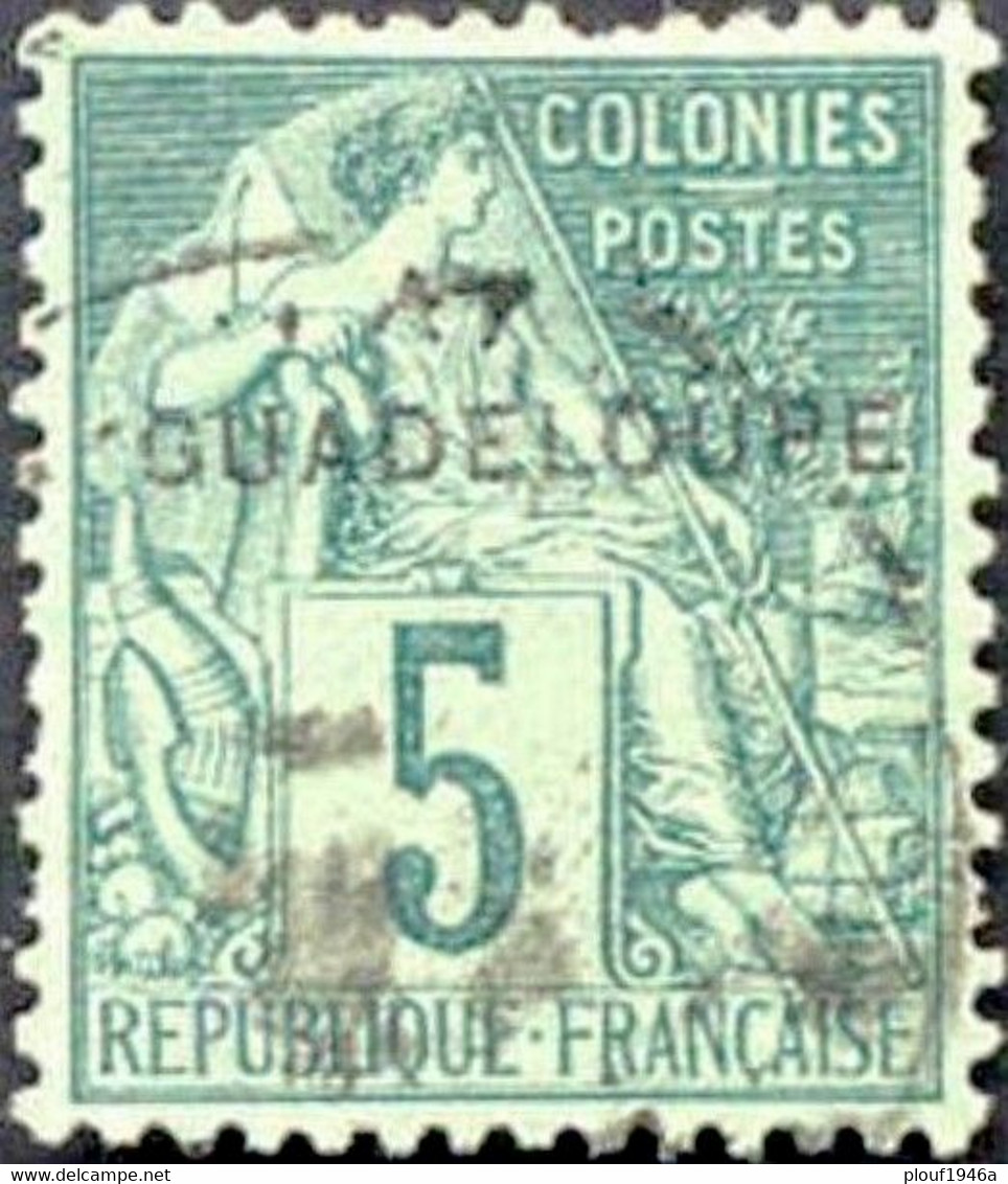 Pays : 206 (Guadeloupe : Colonie Française)  Yvert Et Tellier N° :   17 (o) - Usati