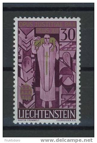 Liechtenstein Mi 380 Pope Pius XII (*) - Ongebruikt