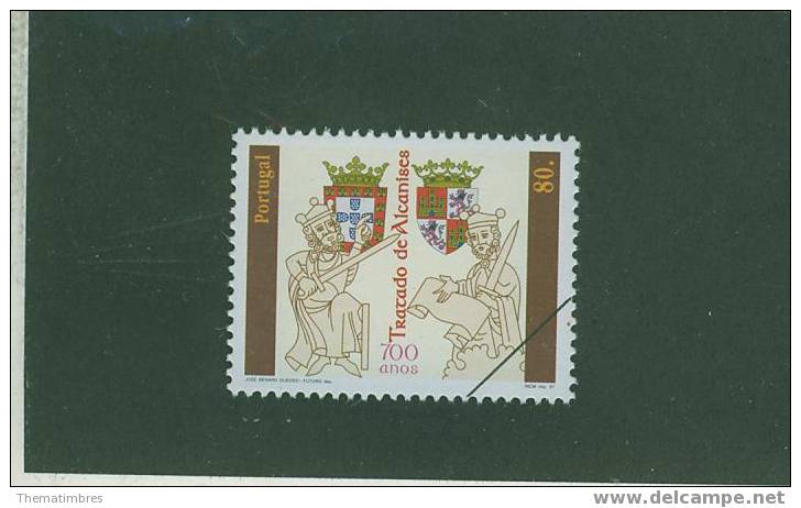 SPE0088 Specimen Armoiries Cavalier Traite D Alcanises Sur Les Frontieres Avec La Castille 2184 Portugal 1997 Neuf ** - Unused Stamps
