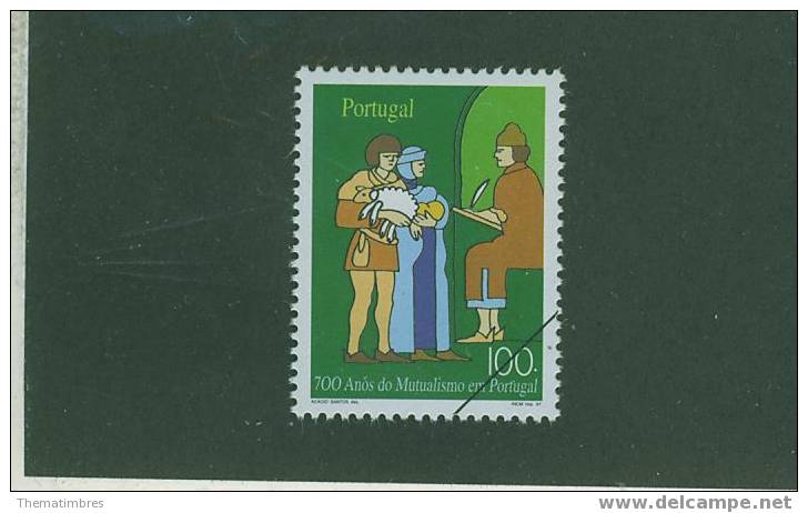SPE0086 Specimen 700 Ans De Mutualisme Couple Avec Agneau Scribe 2182 Portugal 1997 Neuf ** - Unused Stamps