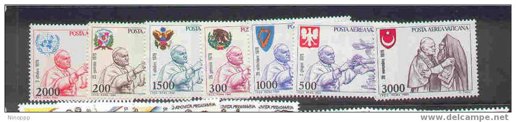Vatican-1980 Air Mail  MNH - Années Complètes