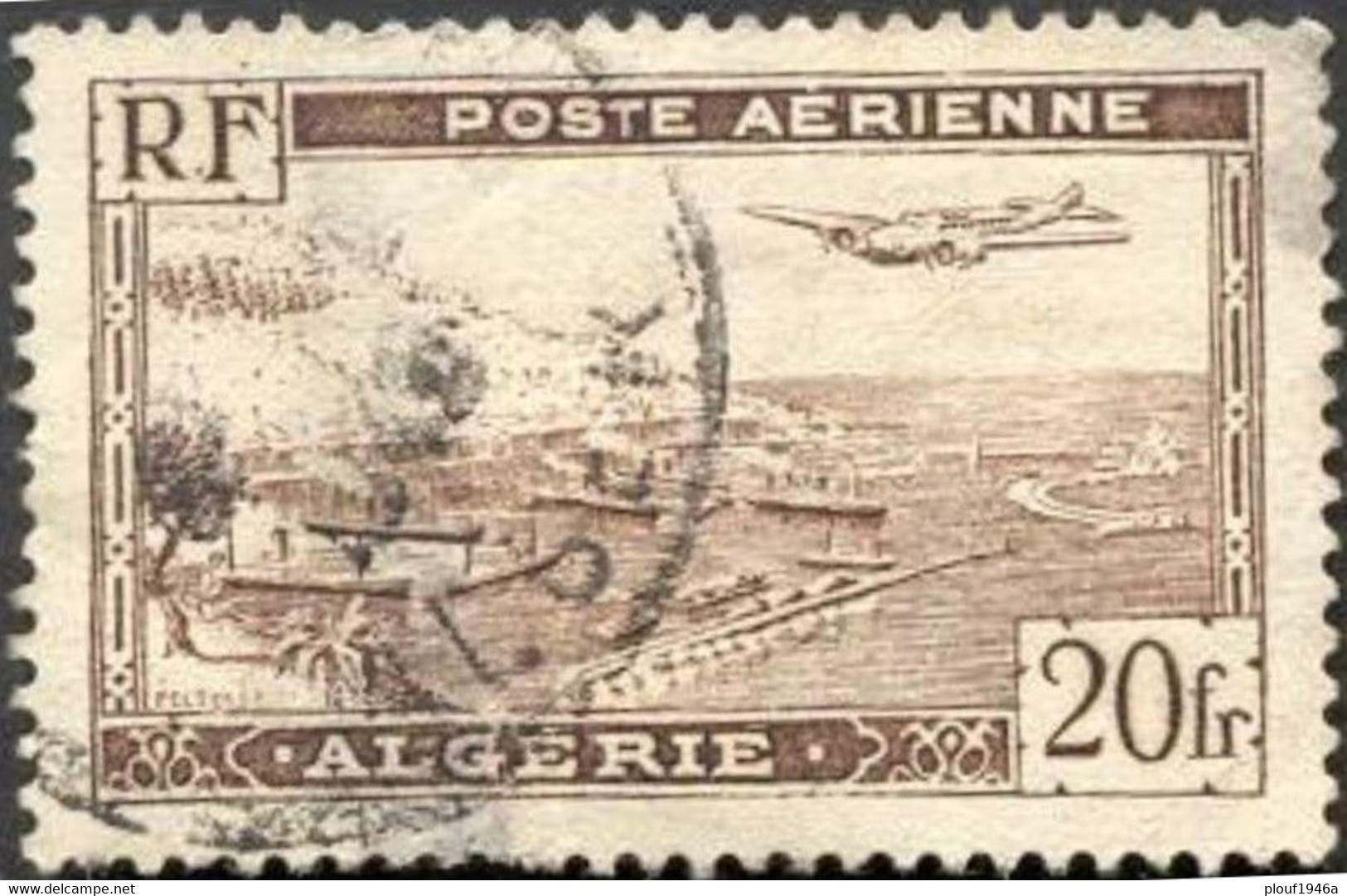 Pays :  19 (Algérie Avant 1957)   Yvert Et Tellier N°: Aé  6 (o) - Aéreo