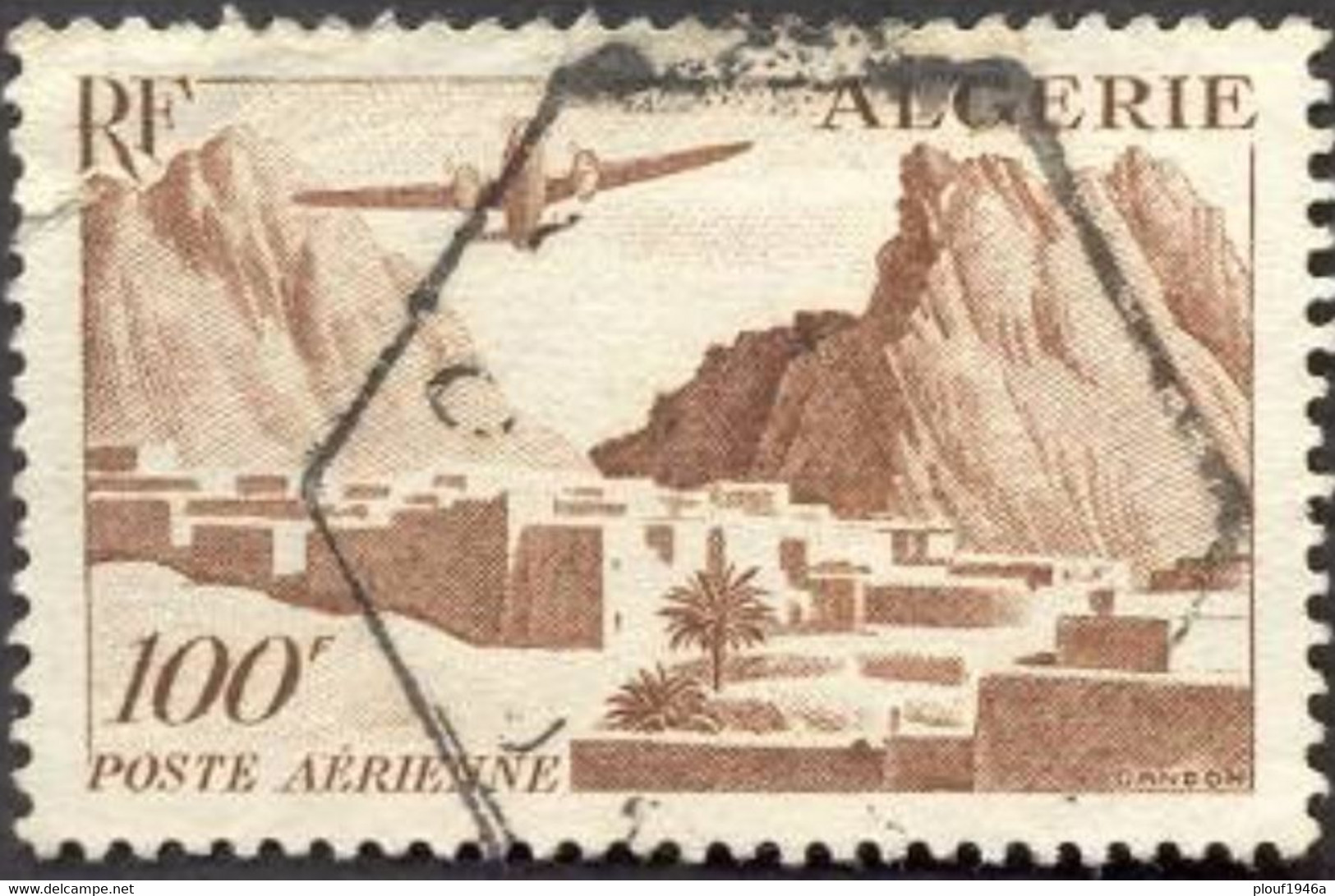 Pays :  19 (Algérie Avant 1957)   Yvert Et Tellier N°: Aé 10 (o) - Poste Aérienne