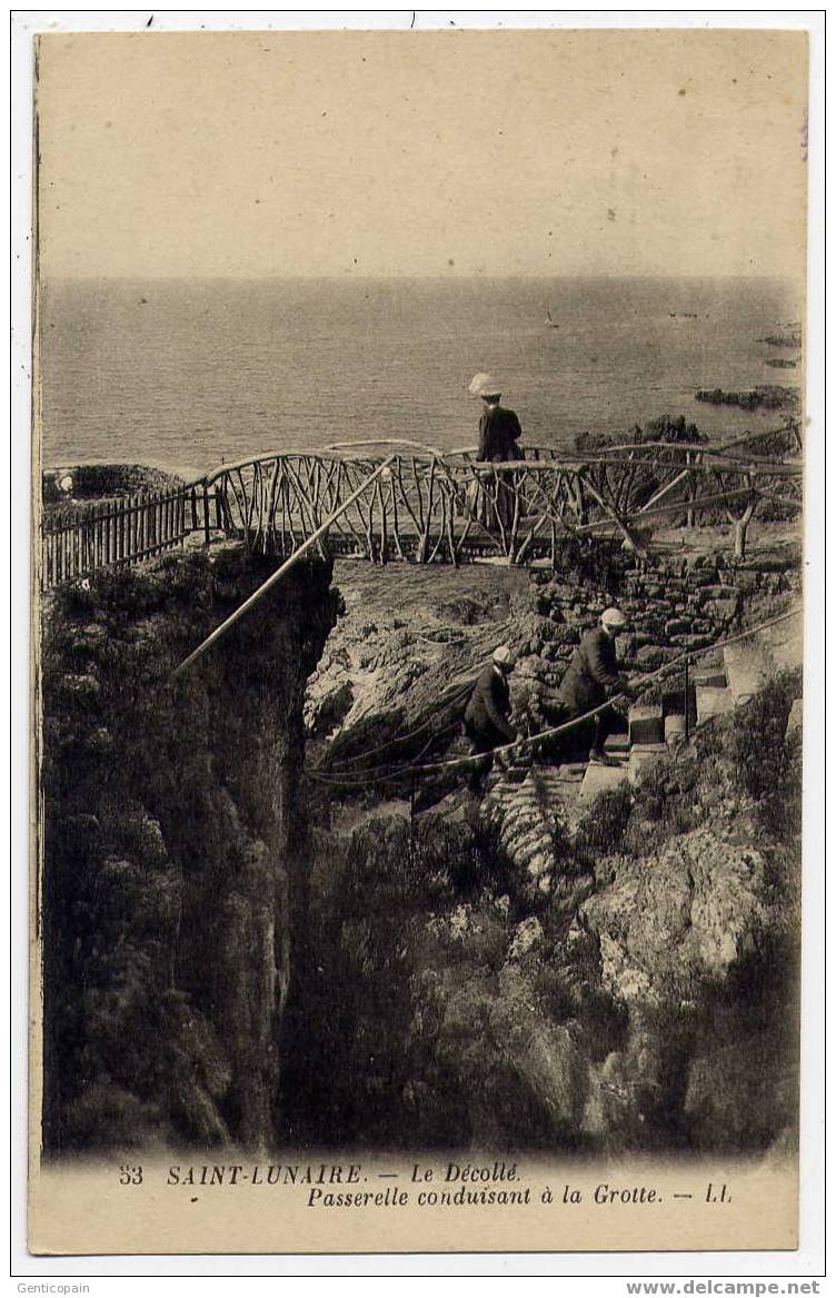 H45 - SAINT-LUNAIRE - Le Décollé - Passerelle Conduisant à La Grotte - Saint-Lunaire