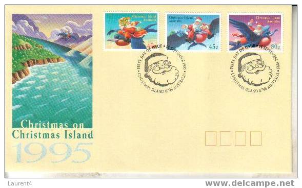 1 FDC Christmas Island 1995 - 1 Enveloppe Premier Jour 1995 - Christmaseiland