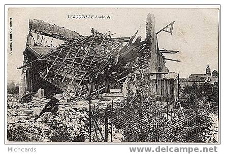 CPA 55 LEROUVILLE Bombarde - Lerouville